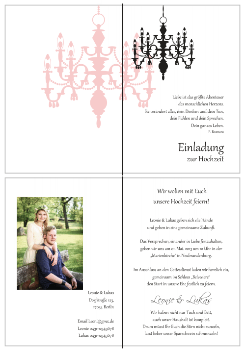  Einladungskarten Hochzeit, Hochzeitseinladungen, Hochzeitskarten, Einladungen für Hochzeit