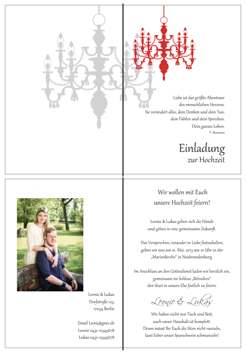  Einladungskarten Hochzeit, Hochzeitseinladungen, Hochzeitskarten, Einladungen für Hochzeit