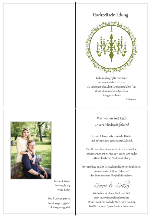  Einladungskarten Hochzeit, Hochzeitseinladungen, Hochzeitskarten, Einladungen für Hochzeit