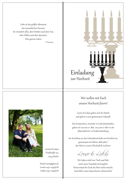  Einladungskarten Hochzeit, Hochzeitseinladungen, Hochzeitskarten, Einladungen für Hochzeit