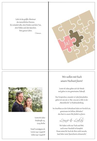  Einladungskarten Hochzeit, Hochzeitseinladungen, Hochzeitskarten, Einladungen für Hochzeit