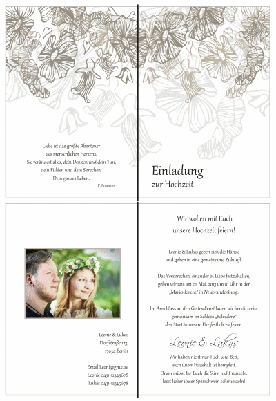  Einladungskarten Hochzeit, Hochzeitseinladungen, Hochzeitskarten, Einladungen für Hochzeit
