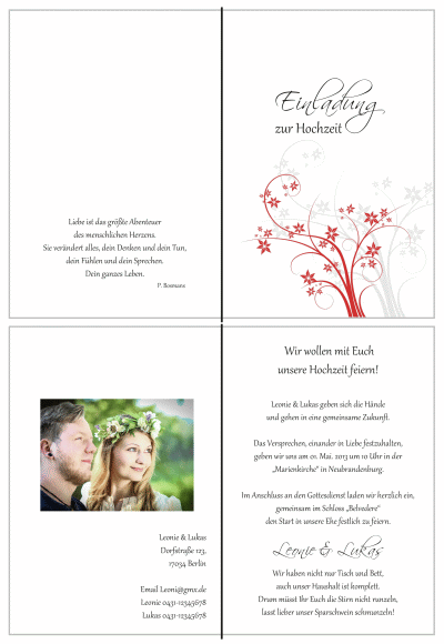  Einladungskarten Hochzeit, Hochzeitseinladungen, Hochzeitskarten, Einladungen für Hochzeit