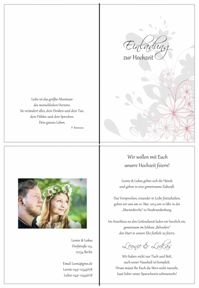  Einladungskarten Hochzeit, Hochzeitseinladungen, Hochzeitskarten, Einladungen für Hochzeit