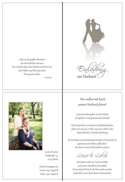  Einladungskarten Hochzeit, Hochzeitseinladungen, Hochzeitskarten, Einladungen für Hochzeit