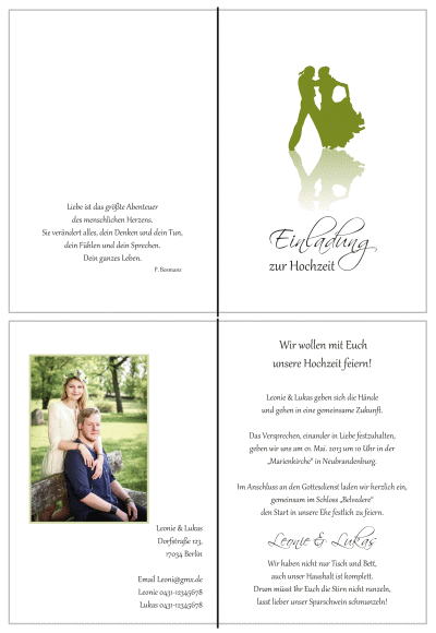  Einladungskarten Hochzeit, Hochzeitseinladungen, Hochzeitskarten, Einladungen für Hochzeit
