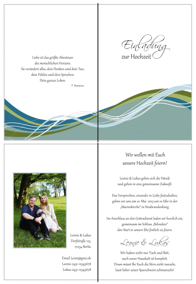 Einladungskarten Hochzeit, Hochzeitseinladungen, Hochzeitskarten, Einladungen für Hochzeit