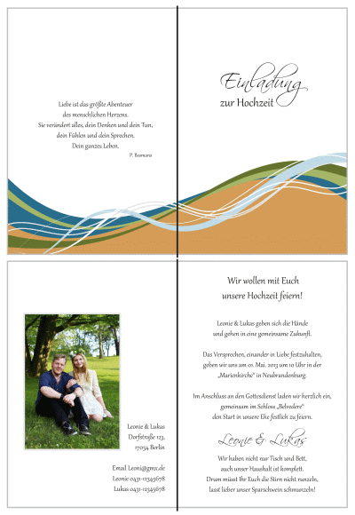  Einladungskarten Hochzeit, Hochzeitseinladungen, Hochzeitskarten, Einladungen für Hochzeit