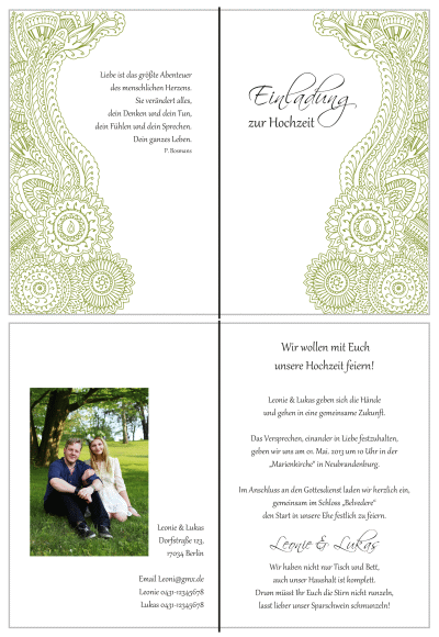  Einladungskarten Hochzeit, Hochzeitseinladungen, Hochzeitskarten, Einladungen für Hochzeit