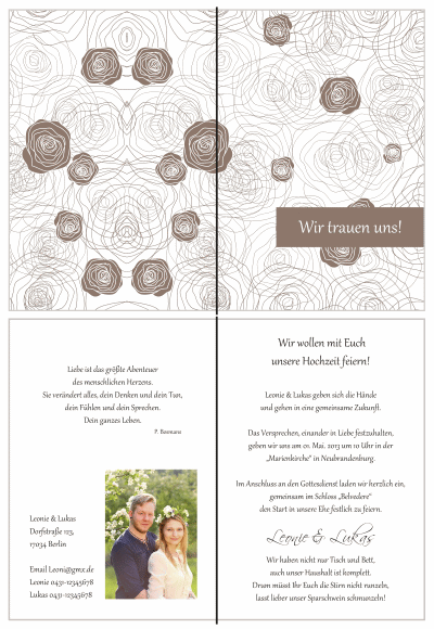  Einladungskarten Hochzeit, Hochzeitseinladungen, Hochzeitskarten, Einladungen für Hochzeit