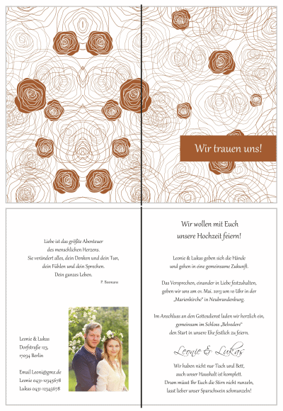  Einladungskarten Hochzeit, Hochzeitseinladungen, Hochzeitskarten, Einladungen für Hochzeit