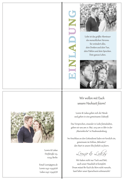  Einladungskarten Hochzeit, Hochzeitseinladungen, Hochzeitskarten, Einladungen für Hochzeit