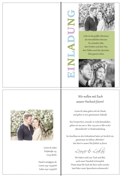  Einladungskarten Hochzeit, Hochzeitseinladungen, Hochzeitskarten, Einladungen für Hochzeit