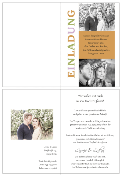  Einladungskarten Hochzeit, Hochzeitseinladungen, Hochzeitskarten, Einladungen für Hochzeit