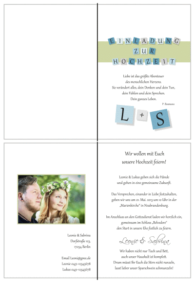  Einladungskarten Hochzeit, Hochzeitseinladungen, Hochzeitskarten, Einladungen für Hochzeit