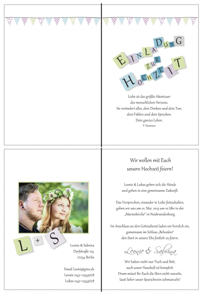  Einladungskarten Hochzeit, Hochzeitseinladungen, Hochzeitskarten, Einladungen für Hochzeit