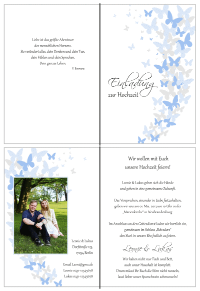  Einladungskarten Hochzeit, Hochzeitseinladungen, Hochzeitskarten, Einladungen für Hochzeit