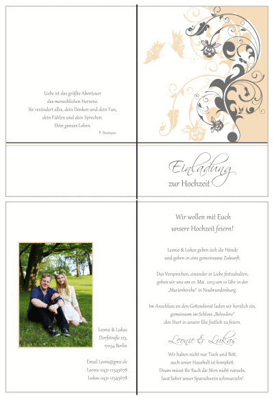 Einladungskarten Hochzeit, Hochzeitseinladungen, Hochzeitskarten, Einladungen für Hochzeit