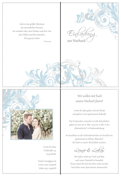  Einladungskarten Hochzeit, Hochzeitseinladungen, Hochzeitskarten, Einladungen für Hochzeit