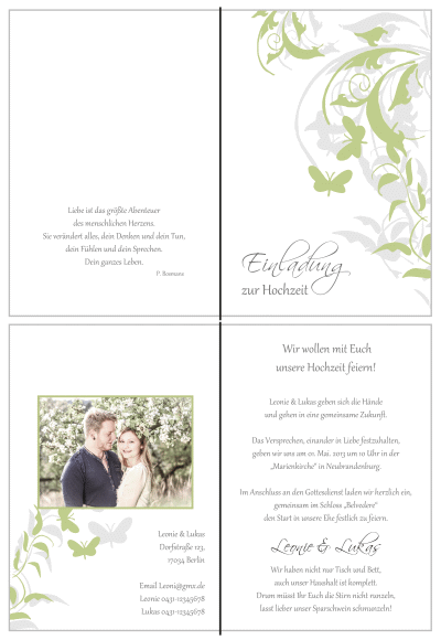  Einladungskarten Hochzeit, Hochzeitseinladungen, Hochzeitskarten, Einladungen für Hochzeit