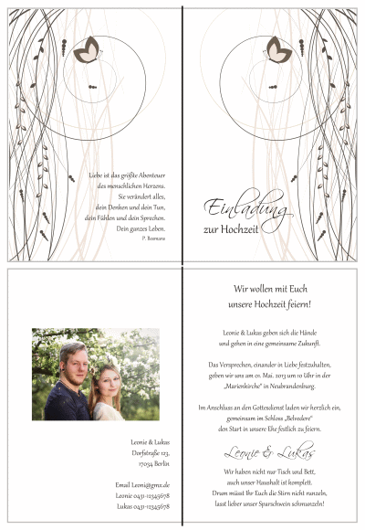  Einladungskarten Hochzeit, Hochzeitseinladungen, Hochzeitskarten, Einladungen für Hochzeit