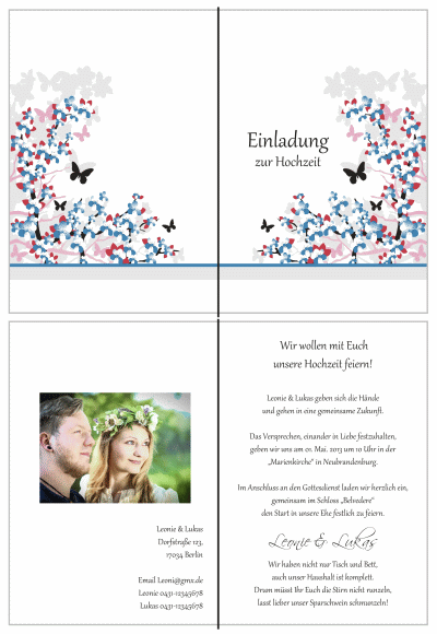  Einladungskarten Hochzeit, Hochzeitseinladungen, Hochzeitskarten, Einladungen für Hochzeit