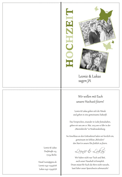  Einladungskarten Hochzeit, Hochzeitseinladungen, Hochzeitskarten, Einladungen für Hochzeit