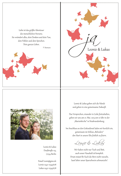  Einladungskarten Hochzeit, Hochzeitseinladungen, Hochzeitskarten, Einladungen für Hochzeit