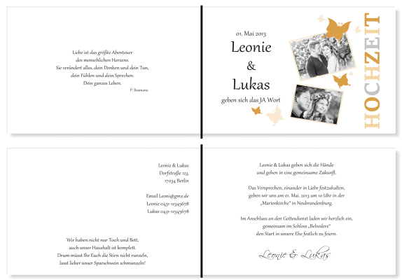  Einladungskarten Hochzeit, Hochzeitseinladungen, Hochzeitskarten, Einladungen für Hochzeit