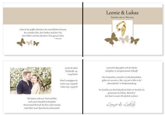  Einladungskarten Hochzeit, Hochzeitseinladungen, Hochzeitskarten, Einladungen für Hochzeit