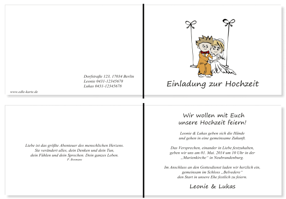  Einladungskarten Hochzeit, Hochzeitseinladungen, Hochzeitskarten, Einladungen für Hochzeit