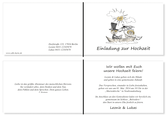  Einladungskarten Hochzeit, Hochzeitseinladungen, Hochzeitskarten, Einladungen für Hochzeit