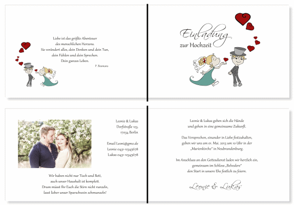  Einladungskarten Hochzeit, Hochzeitseinladungen, Hochzeitskarten, Einladungen für Hochzeit
