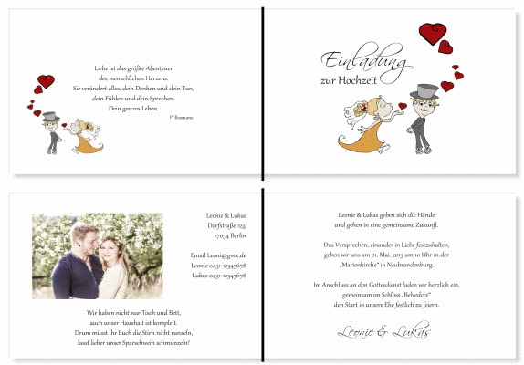  Einladungskarten Hochzeit, Hochzeitseinladungen, Hochzeitskarten, Einladungen für Hochzeit
