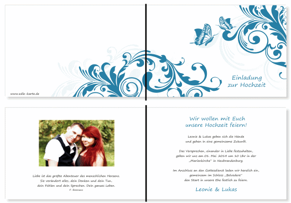  Einladungskarten Hochzeit, Hochzeitseinladungen, Hochzeitskarten, Einladungen für Hochzeit