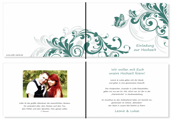  Einladungskarten Hochzeit, Hochzeitseinladungen, Hochzeitskarten, Einladungen für Hochzeit