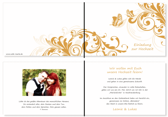  Einladungskarten Hochzeit, Hochzeitseinladungen, Hochzeitskarten, Einladungen für Hochzeit