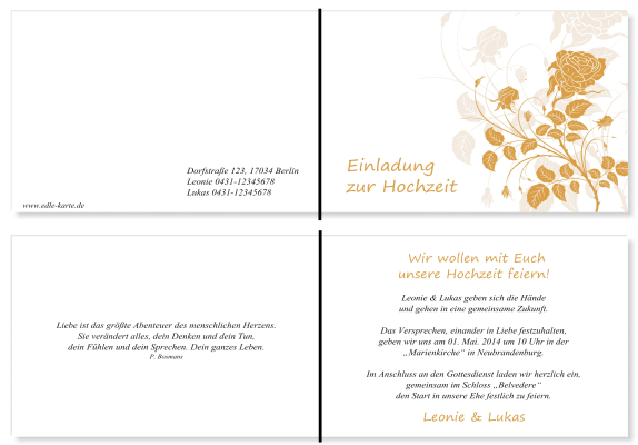  Einladungskarten Hochzeit, Hochzeitseinladungen, Hochzeitskarten, Einladungen für Hochzeit