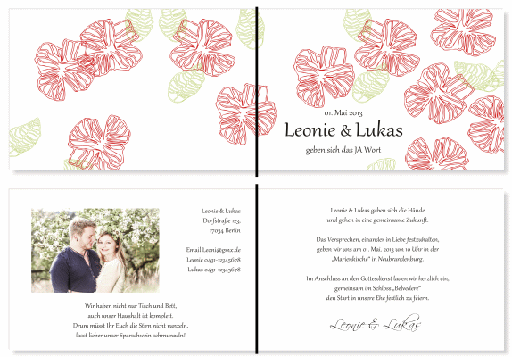  Einladungskarten Hochzeit, Hochzeitseinladungen, Hochzeitskarten, Einladungen für Hochzeit