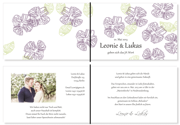  Einladungskarten Hochzeit, Hochzeitseinladungen, Hochzeitskarten, Einladungen für Hochzeit