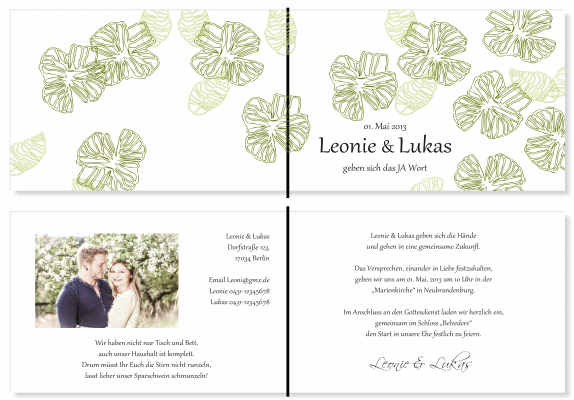  Einladungskarten Hochzeit, Hochzeitseinladungen, Hochzeitskarten, Einladungen für Hochzeit