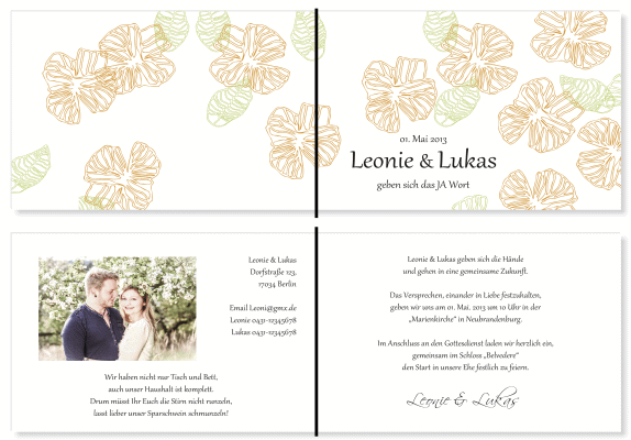  Einladungskarten Hochzeit, Hochzeitseinladungen, Hochzeitskarten, Einladungen für Hochzeit