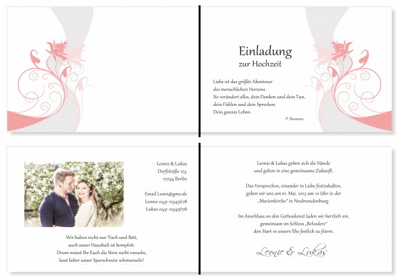 Einladungskarten Hochzeit, Hochzeitseinladungen, Hochzeitskarten, Einladungen für Hochzeit