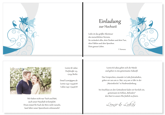  Einladungskarten Hochzeit, Hochzeitseinladungen, Hochzeitskarten, Einladungen für Hochzeit