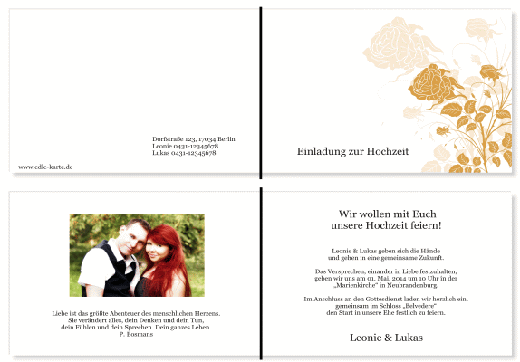  Einladungskarten Hochzeit, Hochzeitseinladungen, Hochzeitskarten, Einladungen für Hochzeit