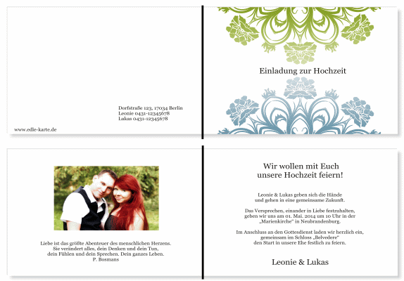  Einladungskarten Hochzeit, Hochzeitseinladungen, Hochzeitskarten, Einladungen für Hochzeit