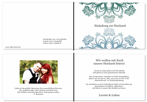  Einladungskarten Hochzeit, Hochzeitseinladungen, Hochzeitskarten, Einladungen für Hochzeit