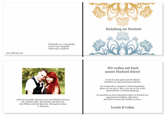  Einladungskarten Hochzeit, Hochzeitseinladungen, Hochzeitskarten, Einladungen für Hochzeit