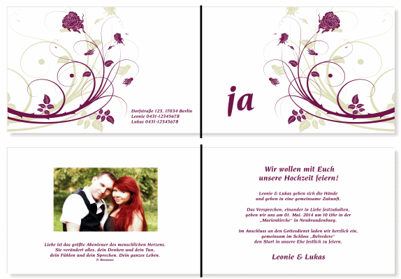  Einladungskarten Hochzeit, Hochzeitseinladungen, Hochzeitskarten, Einladungen für Hochzeit