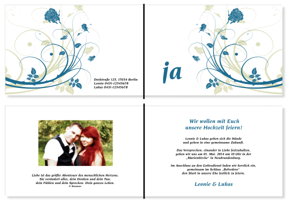  Einladungskarten Hochzeit, Hochzeitseinladungen, Hochzeitskarten, Einladungen für Hochzeit